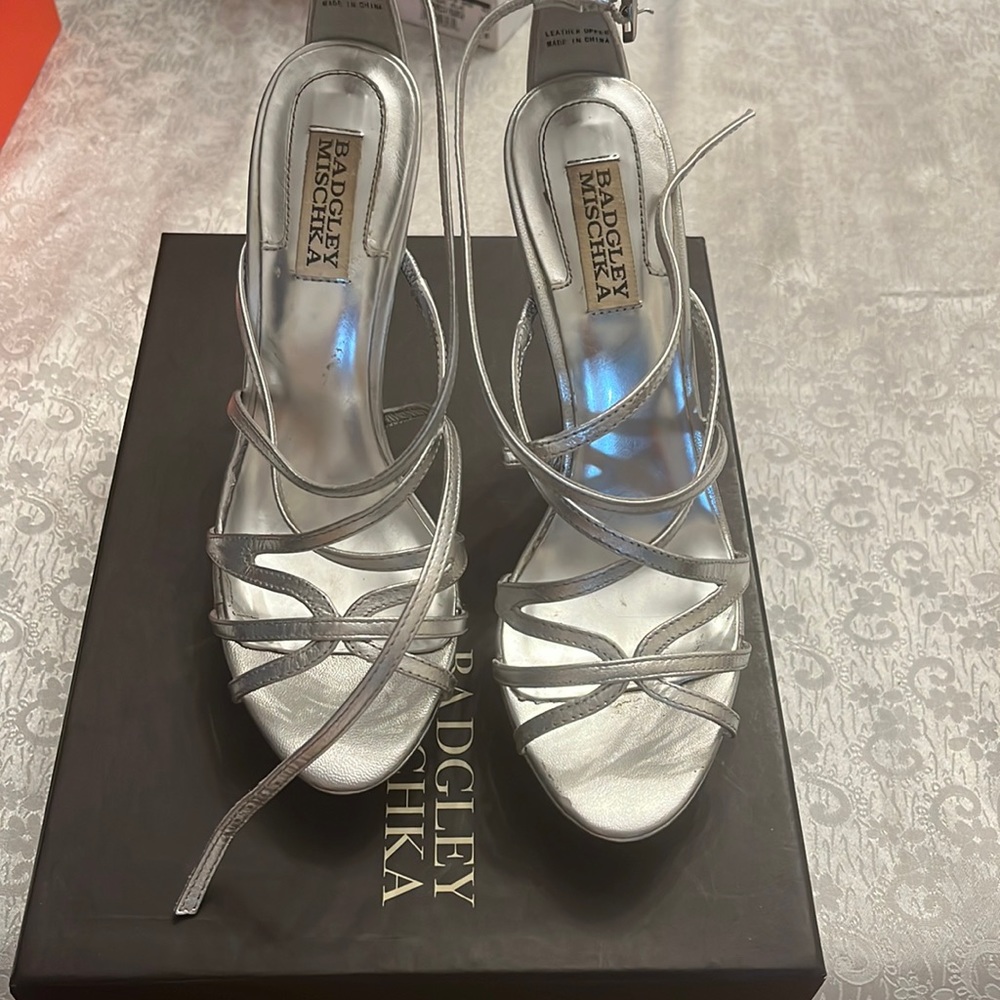 Badgley Mischka Adonis II heel in silver